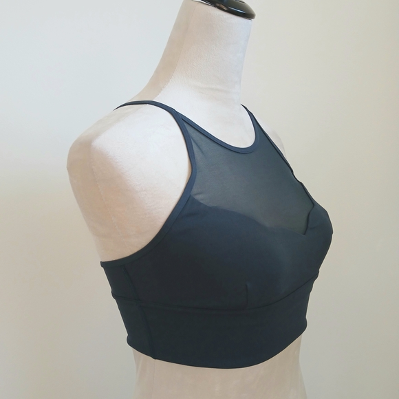 NWOT - Lululemon Athletica - Adore Your Core - Navy - Mesh Sports Bra - Size 4 - Picture 4 of 11